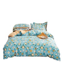 Stock Bedsheets Bedding Sets 100% Cotton, Wholesale King size Bedsheets Bedding Sheet Set custom