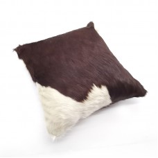 Warmly Welcomed OEM Cow Hide Leather Pillow real cowhide pillowcase square cushion cover
