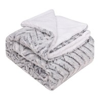 Luxury Lamb Wool Blanket Super Soft Thickened Double-layer Back Printing Faux Fur Fluffy Baby Throw Blanket