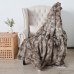 Luxury Lamb Wool Blanket Super Soft Thickened Double-layer Back Printing Faux Fur Fluffy Baby Throw Blanket