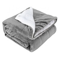 Super Soft Double Layer Blankets Coral Fleece Sherpa Throw Heavy Weight Sherpa Fleece Blankets for Winter