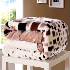 Reactive Dyeing Weft Flower Printed Sherpa Fleece Blankets Warm Super Soft Polyester Mink Fluffy Throws Blanket for Home Decor