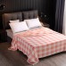 New Arrival Coral Fleece Plaid Striped Blanket Home Decorative Modern Thicken Printed Flannel Blanket