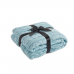 Top Sale chunky plush knitted plain dye fleece throw knitted blankets warm soft blanket for Lunch break