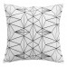 Black and White Printed Geometry Pattern Pillowcase  Euro Pillow Covers Home Decorative Cushion Cover
