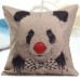 Cotton Linen Animal Throw Pillow Case Home Office Cushion Cover