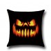 Halloween Horrible Pumpkin Light Pattern Pillowcase Cotton Linen Throw Pillow Cushion Cover