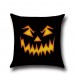 Halloween Horrible Pumpkin Light Pattern Pillowcase Cotton Linen Throw Pillow Cushion Cover