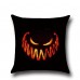 Halloween Horrible Pumpkin Light Pattern Pillowcase Cotton Linen Throw Pillow Cushion Cover