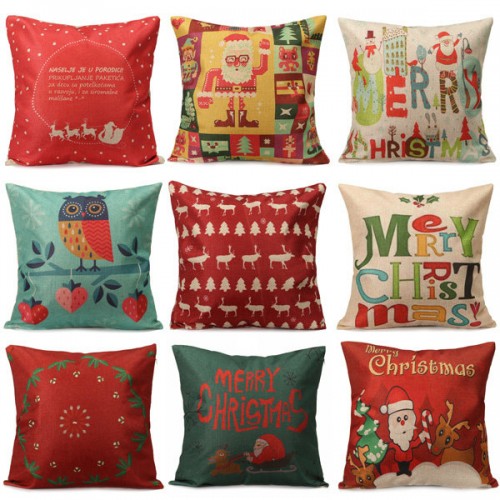 Christmas Letters Santa Claus Pillow Case Square Cushion Cover Home Sofa Office Decor Christmas Letters Santa Claus Pillow Case Square Cushion Cover Home Sofa Office Decor