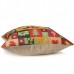 Christmas Letters Santa Claus Pillow Case Square Cushion Cover Home Sofa Office Decor Christmas Letters Santa Claus Pillow Case Square Cushion Cover Home Sofa Office Decor