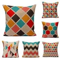 Geometric Abstract Printed Cushion Cover Sofa Bed Pillow Case Pillow Cover