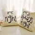 Mr Right Mrs Always Right Creative Signature Cotton Linen Pillow Cover Bed Sofa Car Pillowcase