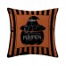 Halloween Terror Witch Pattern Pillowcase Cotton Linen Throw Pillow Cushion Cover Seat Home Decor