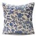 45x45cm Vintage Oriental Retro Blue Floral Linen Pillow Case Cushion Cover Home Decor