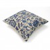 45x45cm Vintage Oriental Retro Blue Floral Linen Pillow Case Cushion Cover Home Decor