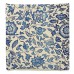 45x45cm Vintage Oriental Retro Blue Floral Linen Pillow Case Cushion Cover Home Decor