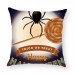 Halloween Terror Pumpkin Bat Owl Pattern Pillowcase Cotton Linen Throw Pillow Cushion Cover