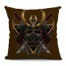Halloween Gothic Cotton Linen Pillow Case Home Office Car Cushion Pillowcase