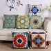 Geometric Linen Cotton Hexagonal Throw Pillow Case Square Sofa Car Office Cushion Cover