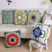 Geometric Linen Cotton Hexagonal Throw Pillow Case Square Sofa Car Office Cushion Cover