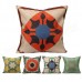 Geometric Linen Cotton Hexagonal Throw Pillow Case Square Sofa Car Office Cushion Cover