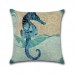 Ocean Octopus Sea House Crab Printed Cotton Linen Cushion Cover Square Sofa Car Decor Pillow Case