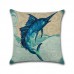 Ocean Octopus Sea House Crab Printed Cotton Linen Cushion Cover Square Sofa Car Decor Pillow Case