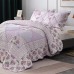 New style elegant embroidery cotton quilting patchwork 3pcs pillowcase bedspread bedding set quilts