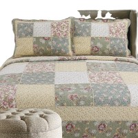 Hot sale products100% Cotton Floral Fabric True with Ruffle Decoration Small floral stitching quilt