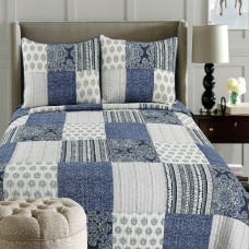 High Quality True Patchwork Design Eco-Friendly Cotton Fabric Hot Selling Quilted Bedspread