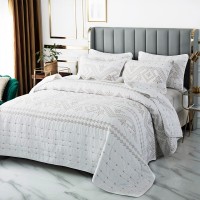 Quilts bedding bedspreads customized logo luxury embroidery bedspreads sets 100% cotton bedspread