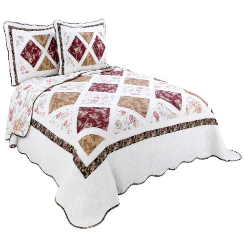 Hot selling products Eco-Friendly Patchwork bedding set 100 cotton  Printed fabric quilt