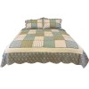 New special designHigh quality wholesale patchwork Ruffle lace quilting patchwork quilt cover