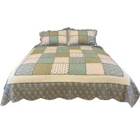 New special designHigh quality wholesale patchwork Ruffle lace quilting patchwork quilt cover