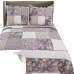 Exquisite Eco-Friendly Cotton Patchwork Ruffle Decor Fashion Patchwork Bedding Print Set