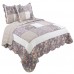 Exquisite Eco-Friendly Cotton Patchwork Ruffle Decor Fashion Patchwork Bedding Print Set