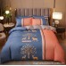 Large version flower thickened plant cashmere frosted four piece set, winter student wholesale bedding three piece set