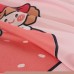 New arrivals high quality soft quilt sheet sets bedding set wholesale Twin pink strawberry printing girl bed set