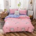 Comfortable high-quality four-piece cotton duvet cover in winter, custom cartoon bedding for children at home