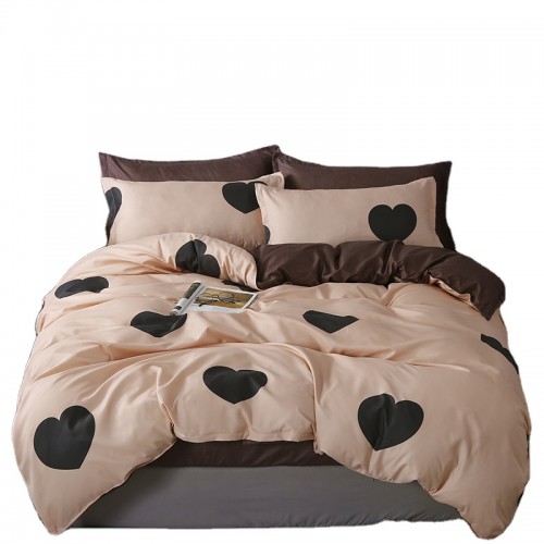 Factory direct selling hot cheap pure cotton  microfiber  bedding set for home. Aloe cotton four-piece set. Customized