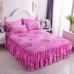 Comforter Bedding Set Bed Skirts 3 Sets 4 Sets Floral Printed Bed Sheet Bilateral Bed Skirt + 2 Pair Of Pillowcase Bedsheets
