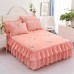 Comforter Bedding Set Bed Skirts 3 Sets 4 Sets Floral Printed Bed Sheet Bilateral Bed Skirt + 2 Pair Of Pillowcase Bedsheets