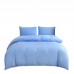 Amazon stock solid color bedding sheet four-piece three-piece set.King Queen size 2.2 Meters two-tone duvet cover Bed sheets