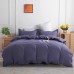 Amazon stock solid color bedding sheet four-piece three-piece set.King Queen size 2.2 Meters two-tone duvet cover Bed sheets