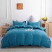 Amazon stock solid color bedding sheet four-piece three-piece set.King Queen size 2.2 Meters two-tone duvet cover Bed sheets