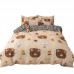 Bedding Set Floral Printed Bedding Sheet Bilateral Bed Skirt + 2 Pair Of Pillowcase 4 Bedsheets Bed Sheet Set 100% Cotton