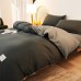 New Nordic skin-friendly four-piece cotton set. Pure pigment color double bedding set