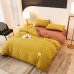 New Nordic skin-friendly four-piece cotton set. Pure pigment color double bedding set