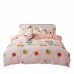 Bed Skirts Set Floral Printed Bedding Sheet Bilateral Bed Skirt + 2 Pair Of Pillowcase 4 Bedsheets Bed Sheet Set 100% Cotton